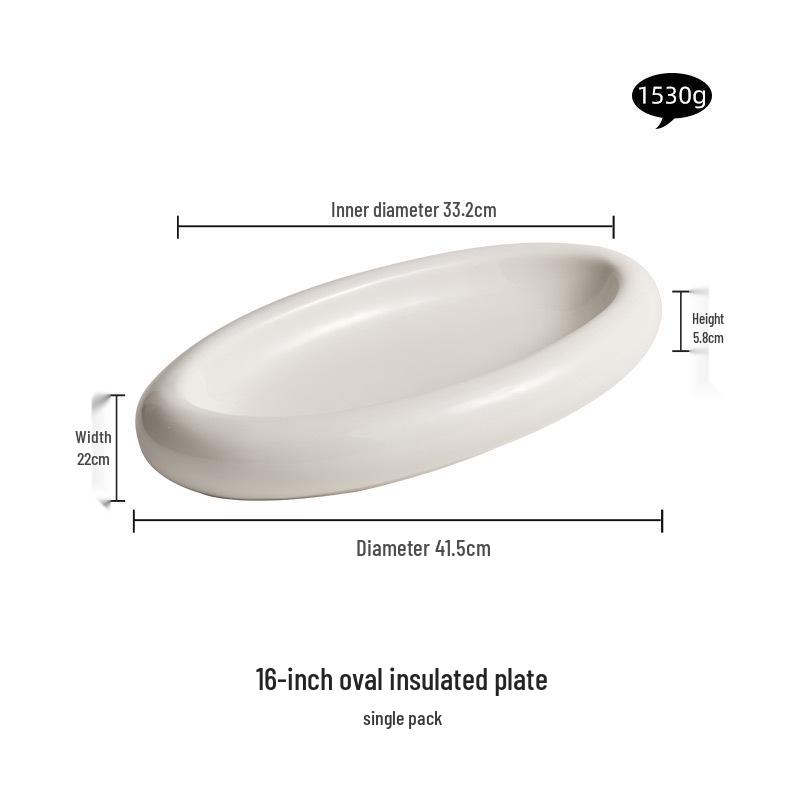 Художественная двухслойная изолированная керамическая сервировочная тарелка для элитной посуды и использования в отелях.