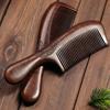 Unisex Sandalwood Comb Women Men Home Travel Wood Anti-Static Fine-Tooth Comb Wooden Handles Hair Comb