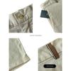 Menseye Men's Shorts Men's Summer Casual Pants Workwear Style Japanese Khaki Versatile Color-Blocking