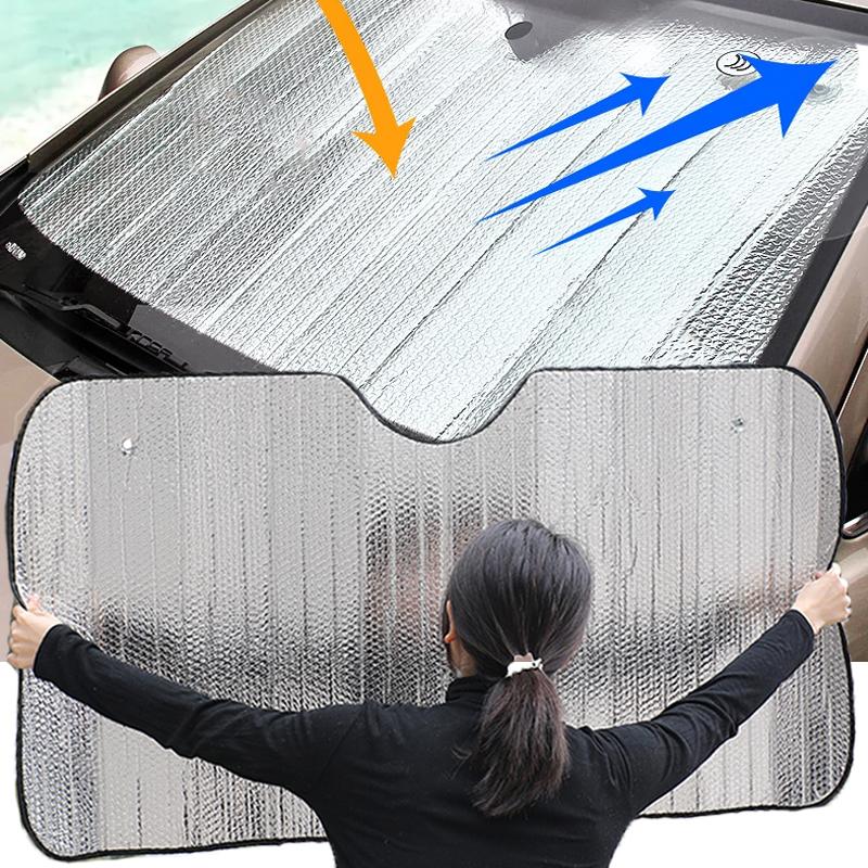 Car Sunshade Front Rear Window Curtain Shade Sun Protector Windshield Visor Cover Foldable Baby Retractable UV Protection
