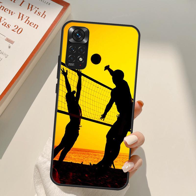 Волейбольный спорт для Redmi 10A 10C 9A 9C 9T K40 K50, чехол для игрового телефона Redmi Note 11S 10S 9S 9 10 11 Pro