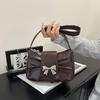 Niche Textured Bag Women's Summer New Bow Underarm Bag Beautiful Shoulder Bag