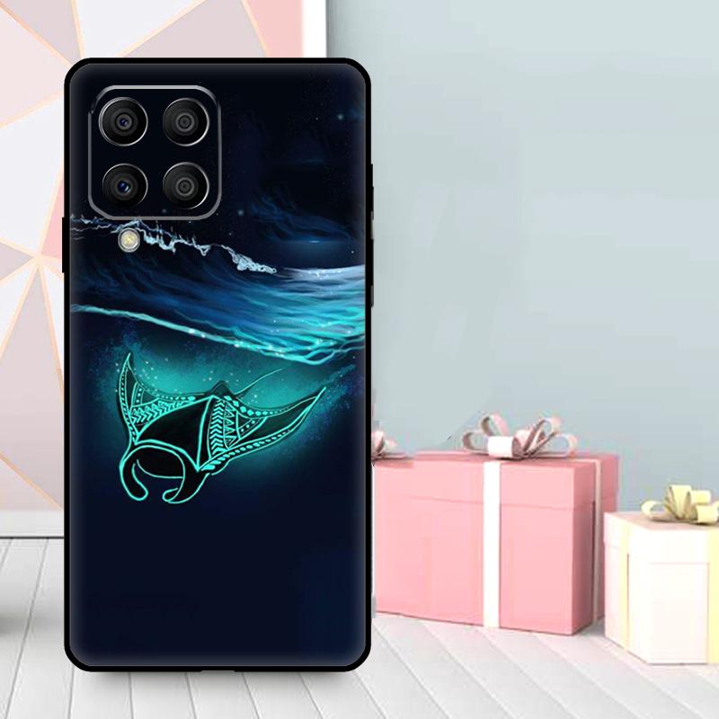 Чехол с изображением ската для Samsung Galaxy M06 M11 M31 M14 M34 M54 M12 M32 M52 M15 M13 M16 M36 M56 M53 M35 M55