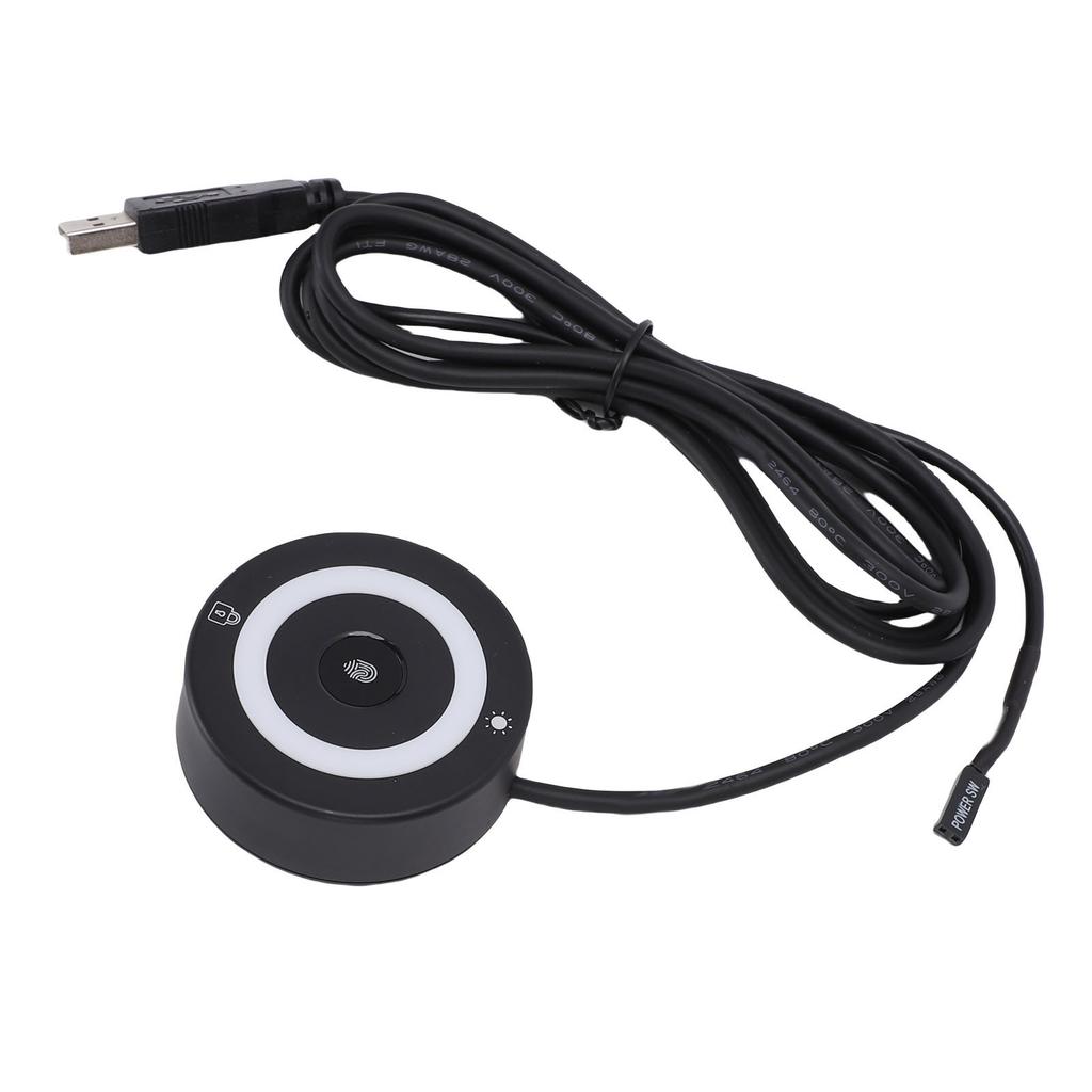 Портативный USB сканер отпечатков пальцев Поддержка для 10 11 360 градусов Сенсорное быстрое распознавание Биометрический сканер отпечатков пальцев с RGB подсветкой