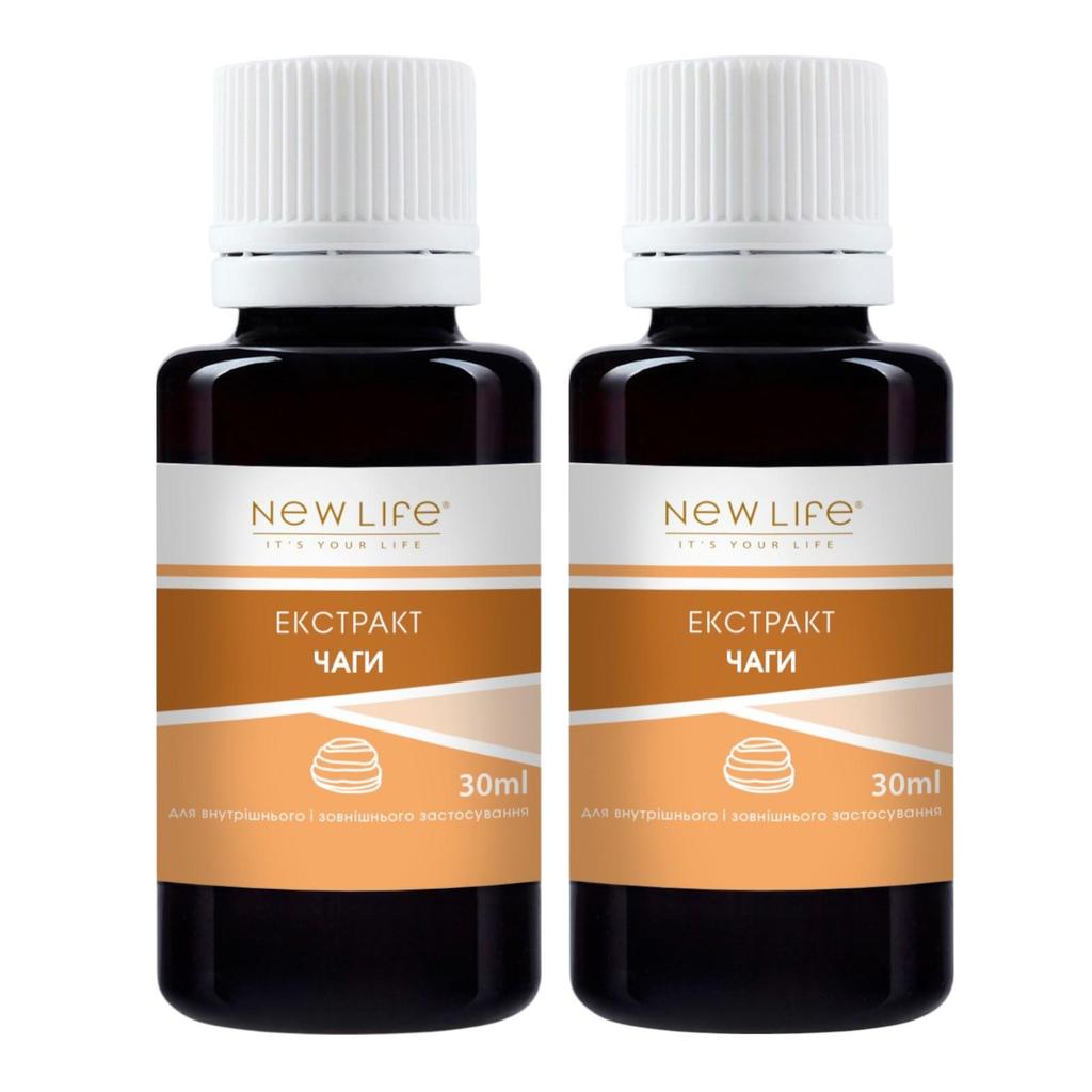 Чага Гриб Экстракт Настойка Травяная Жидкость Добавка Диетическая New Life