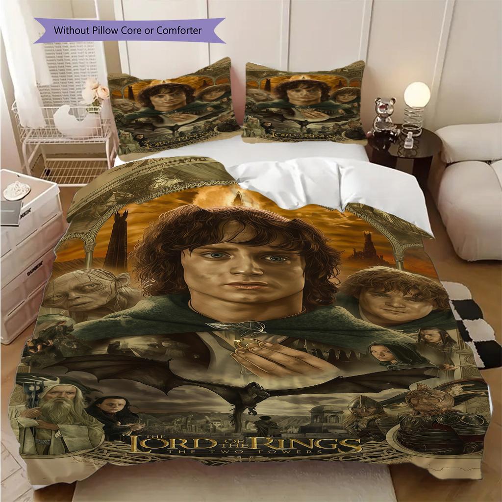 Hobbit Journey Duvet Cover Set Threepiece Set 1 Duvet Cover 2 Pillowcase Without Core Duvet Cover And Pillowcase Soft And Comfortable