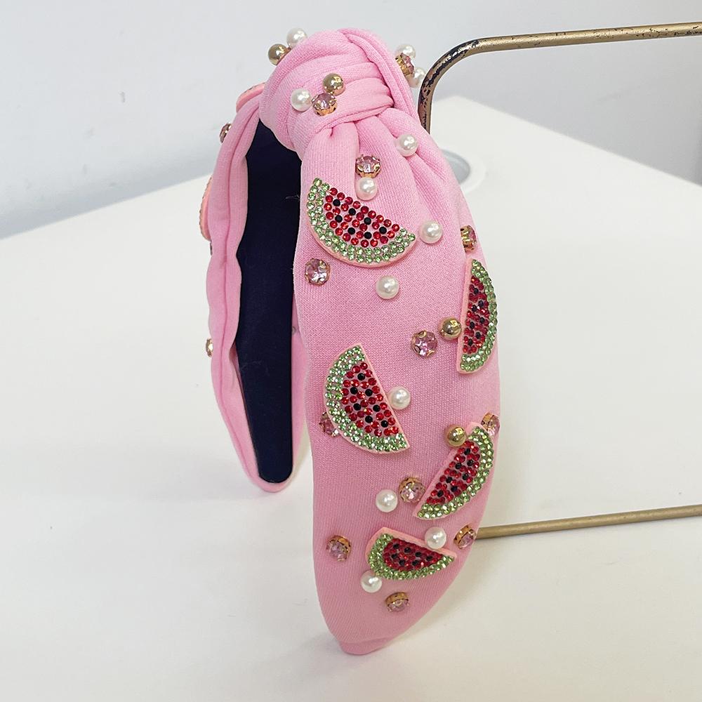 Cute Kids Girls watermelon Rhinestone Knot Hairband Headband Hair Accessories Hair Jewley