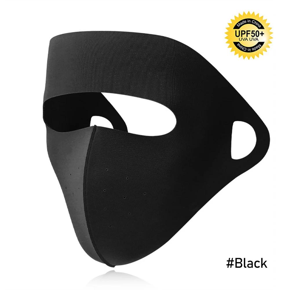 Summer Ice Full Face Silk Sunscreen Mask Forehead Thin Section Breathable Mask Anti Ultraviolet scarf Sun Protection bandana