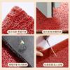 Wedding Entrance Door Floor Mat Red Festive Wedding Room Arrangement Foot Mat Entering The Door Rubbing Soil Silk Ring Door Mat Non-Slip Can Be Cut