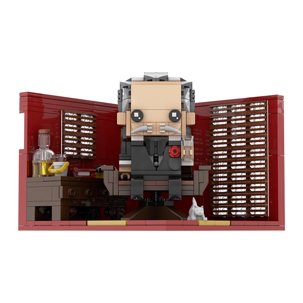 Gobricks MOC Крестный отец Вито Андолини Корлеоне Brickheadz Строительные блоки Аниме Фигурка Кирпичики Игрушки Подарок