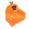 Carrot Foldable Kids Sofa Backrest Armchair 2 In 1 Fold Out Kids Couch Cute Cartoon Children Sofa