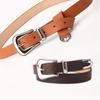 Women's Three-Piece Belt Set: Alloy Pin Buckle, Imitation Leather, Fashionable Retro Style, Versatile Clothing Accessory