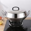 Stainless Steel Dome Pot Lid Heightened Cheese Plate Lid Grill Accessories Pot Cover  Wok