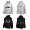 RHUDE Letter Print Street Hoodie Loose Fit Casual Sweatshirt Men Women