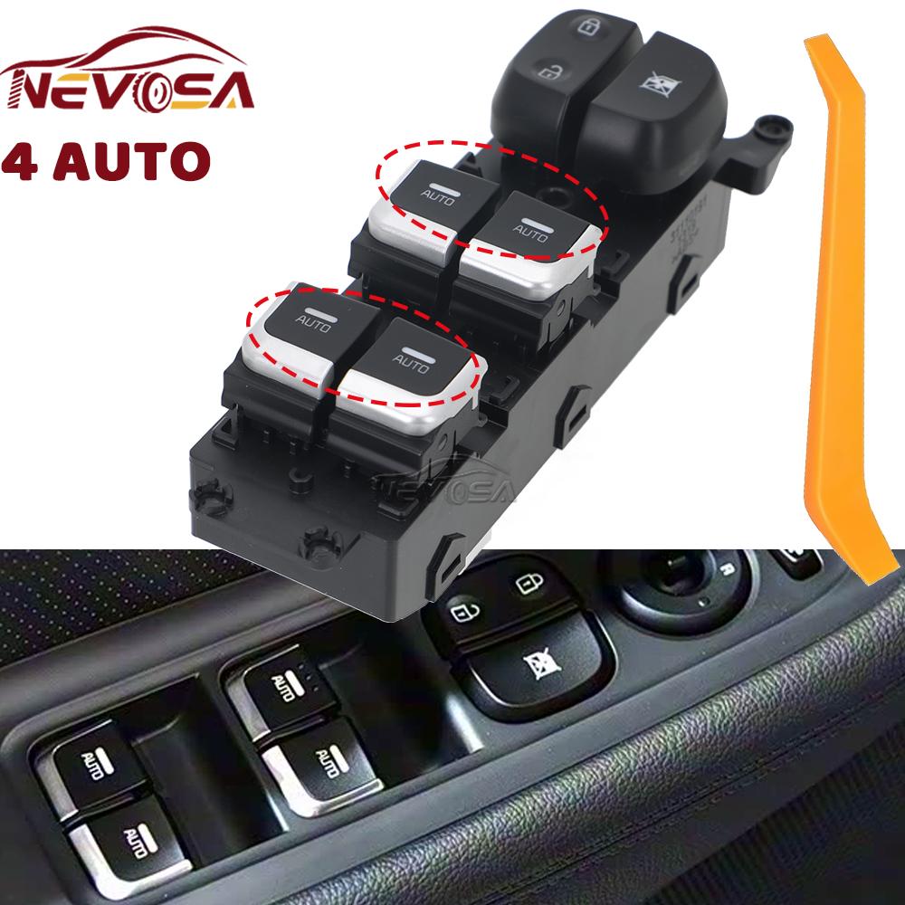Front left Driver Auto For Kia Carens 2013 2014 2015 2016 Master Electric Window Switch Control Button 93570A4010 93570A4310
