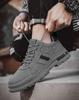 Мода 2025 Новые весенне-осенние мужские ретро рабочие кроссовки Толстая подошва Противоскользящая защитная обувь Прочная обувь для работы Ежедневные поездки обувь