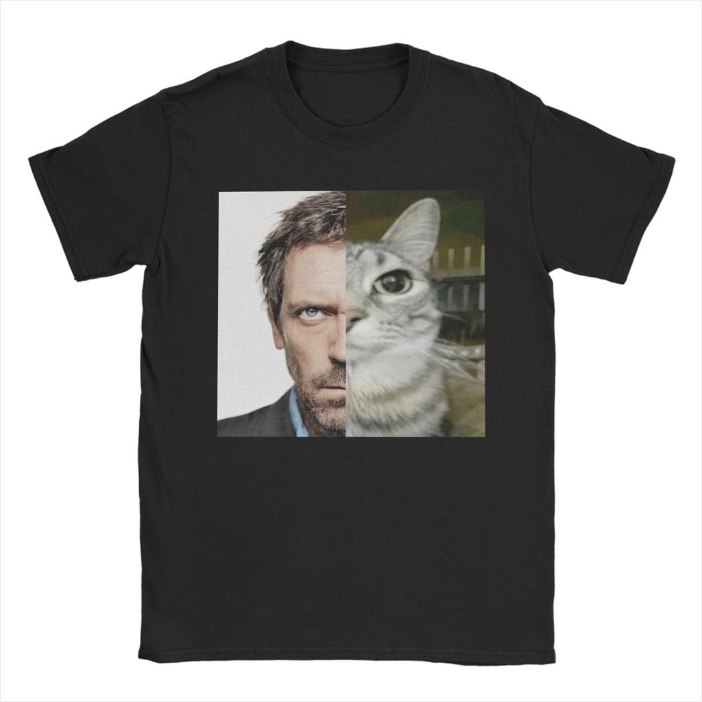 Dr Wilsons House MD Men T Shirt Creative Tee Shirt Short Sleeve Crewneck T-Shirt Pure Cotton Summer Tops