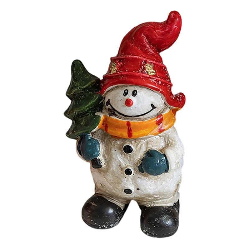 Рождественская фигурка Фигурка Декор Смола Статуэтки Санта-Клауса Рождественские декоративные фигурки Центральный элемент стола для праздника