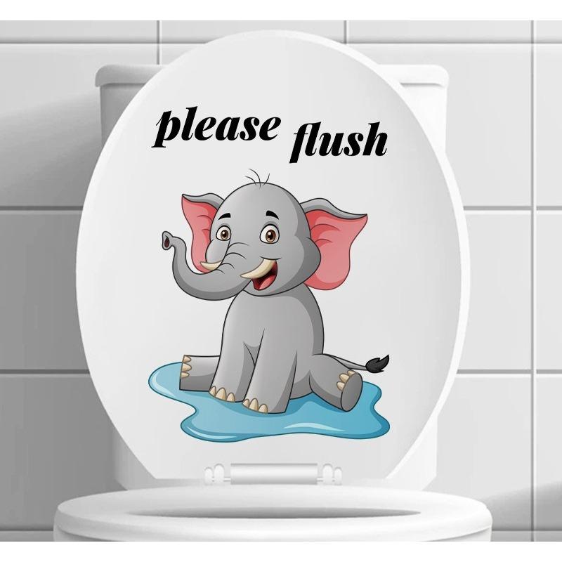 Креативная реалистичная 3D наклейка на унитаз с милым котом Vision, забавная наклейка с изображением животных для ванной комнаты, декор крышки унитаза, самоклеящаяся ПВХ, водонепроницаемая картина