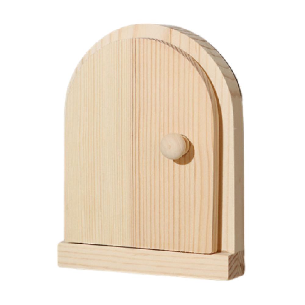 Wall Mounted Switch Protective Cover Multi-functional Door Shape Wood Switch Cover Safety Creative Electric Shock Proof Cover