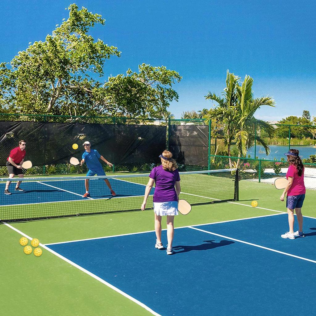 Легкая ракетка для пиклбола, деревянные мячи для пиклбола, удобная ручка, ракетки для пиклбола для начинающих и профессионалов