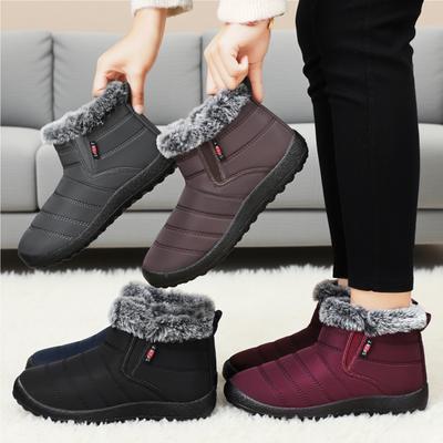 Обувь женская хлопковая обувь зимние с начесом утолщенные хлопковые ботинки новые холодные и теплые сноубутсы универсальные повседневные женские ботинки