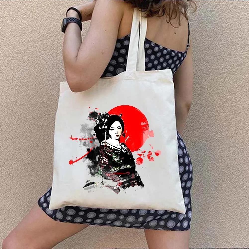 Printing Shopping Bag Female Travel Graphic Handbag Tote Handbags Aesthetic Carvas Shoulder Bags