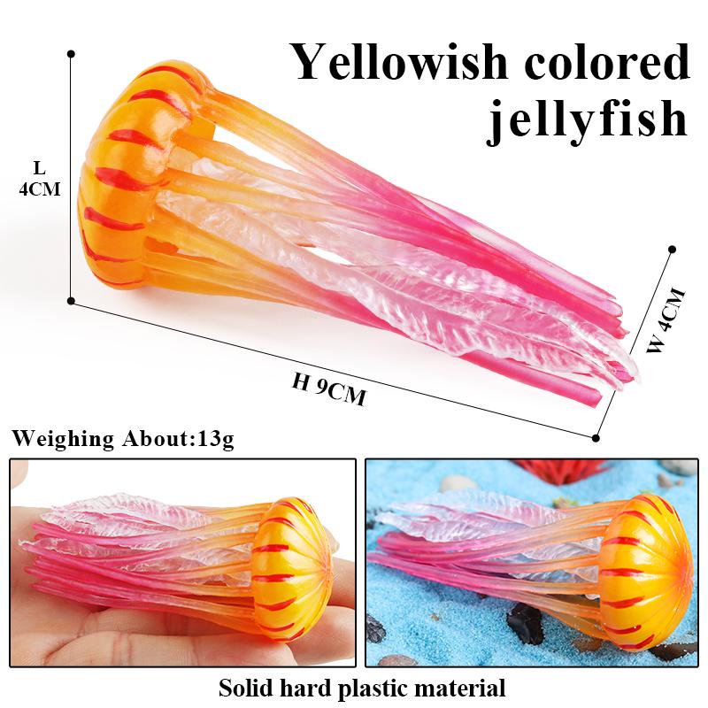 Oenux Морская звезда Океана Морской анемон Коралл Медуза Кальмар Креветка Краб Акула Животные Модель Фигурки ПВХ Миниатюра Детская Игрушка Подарок