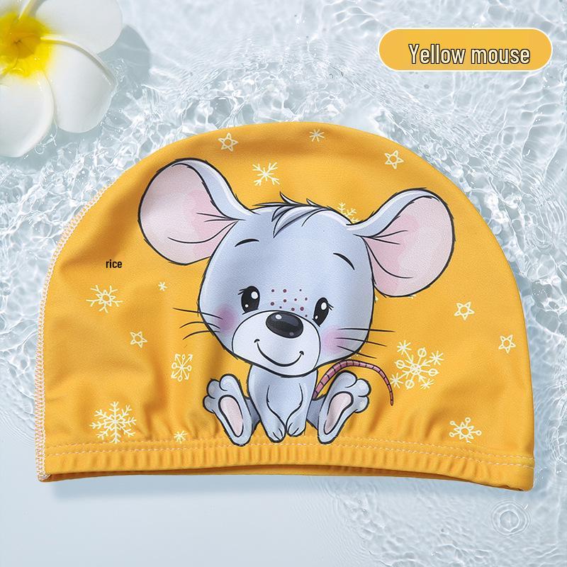 Children's Cartoon Ear-Protective Swim Cap - Cute, Comfy, and Secure for Boys and Girls
