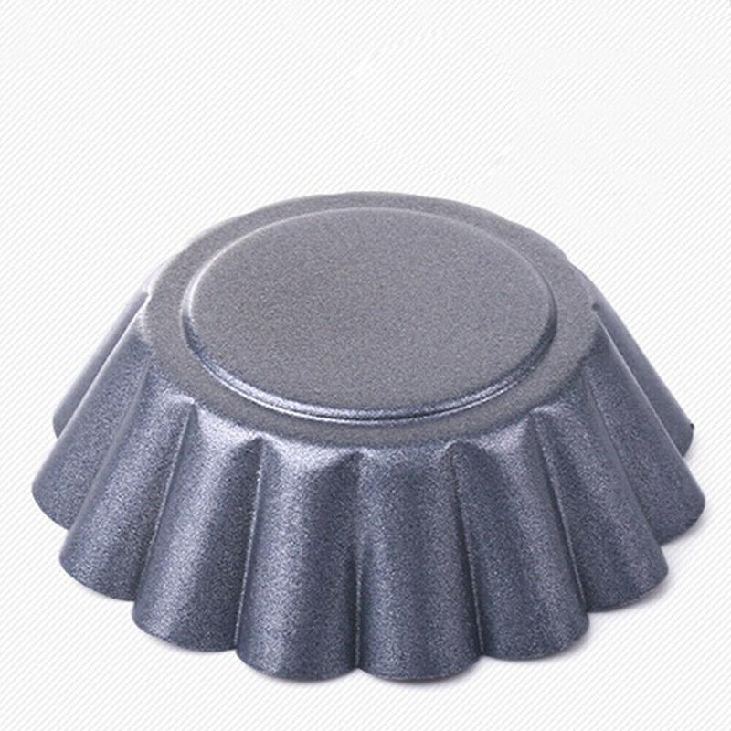 12 шт./компл. форма для бриоши, форма для выпечки яиц и пирогов, форма для выпечки из углеродистой стали с антипригарным покрытием