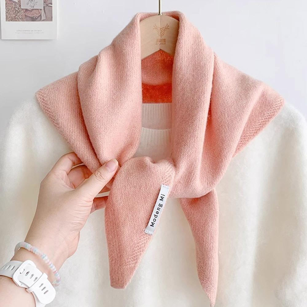 Fashion Wool Knitted Knitted Scarf Multi-functional Warm Women Headscarf Women Shawl Winter