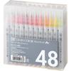 Kuretake Zig Clean Color Real Brush Pen 48 Colors - Flexible Brush Tip for Art & Calligraphy RB-6000AT/48V