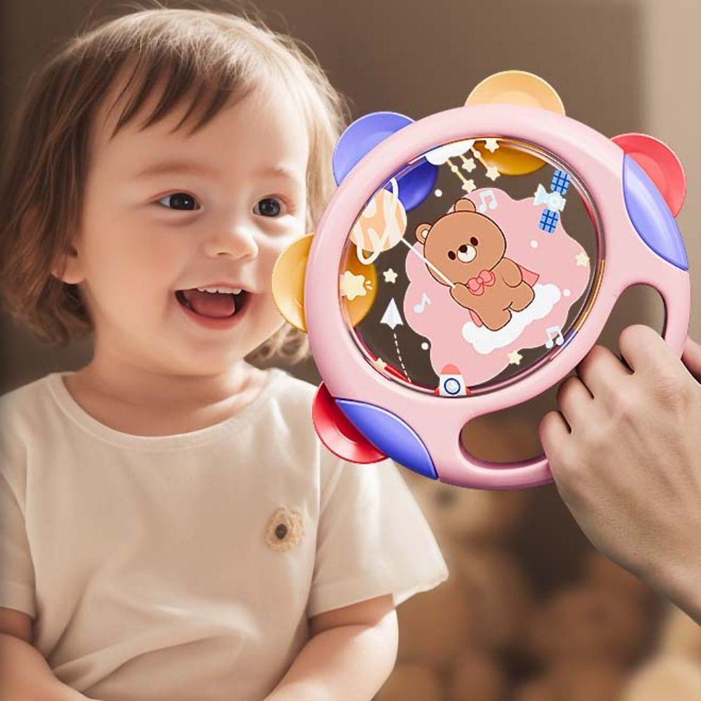 Clapping Drum Hand-held Drums Learning Toys Percussion Sound Toy Baby Tambourines Kids Toy