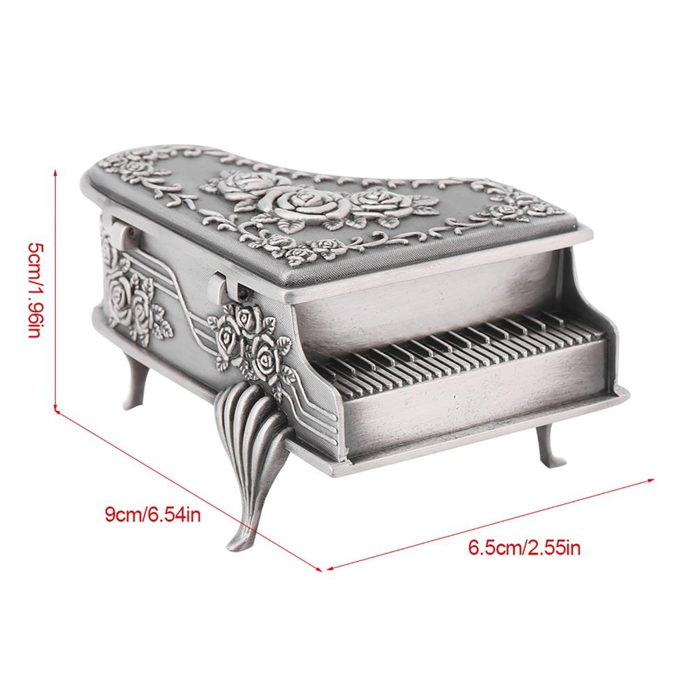 Piano Piano Shaped Jewelry Box Zinc Alloy Jewelry Organizer Box Jewelry Storage