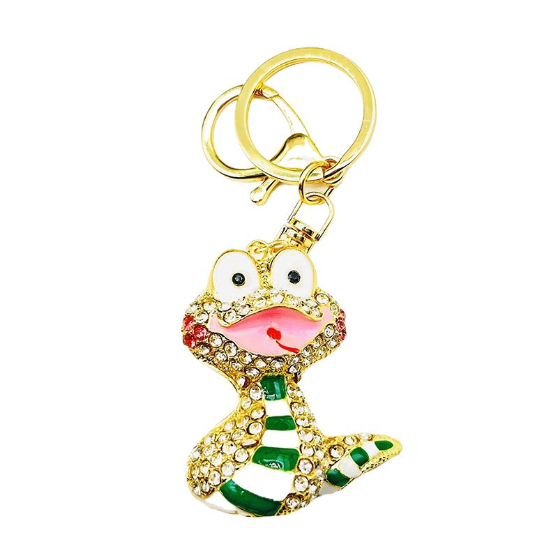 Креативные милые мультяшные бриллиантовые гвоздики капельное масло зодиак змея сплав животные сумки подвески аксессуары креативные подарки