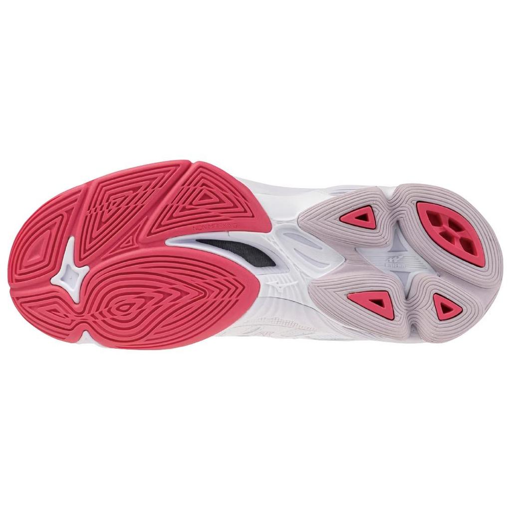 Mizuno Кроссовки женские Wave Voltage 2 Белый Фиолетовый Индиго Камелия-Роза V1GC246020