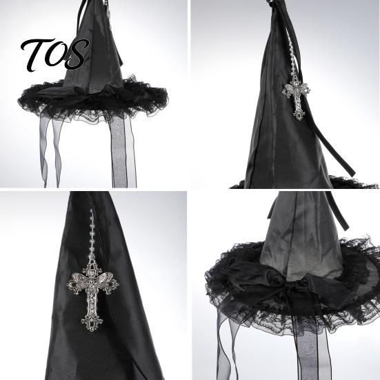 Hanging Wizard Hat Decor Halloween Witch Decor, Spider Web Ribbon Prop Party Streamers for Party, Dark Costume Accessory Masquerade Accents