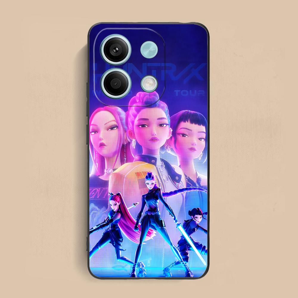 Чехол для телефона KPOP Hunter Girls для Xiaomi Redmi Note 14 13 12 11 S Pro Plus 4G 5G Защитный роскошный красивый чехол с цветной печатью