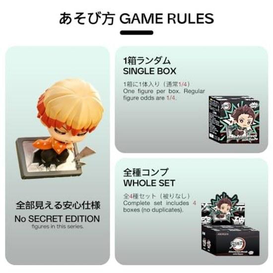 TOP TOY Demon Slayer Dimensional Breakthrough Deformed Figure Series Vol. 1Assortment Box 4 Pieces Gachapon Blind Sofubi PVC Premium Birthday Present