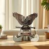 Eagle Wooden Forest Animals Decor Rustic Mountain Wall Rustic Art Decor Multi-Layer