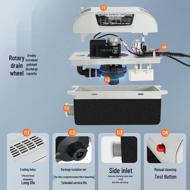 Huashuai 120B Automatic Drain Pump for Wall-Mounted Central AC Units