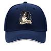 Playful Border Collie Ribbon Portrai Sandwich Baseball Cap Sun Cap Outdoor Workouts Hat