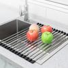 Складная сушилка для посуды Yousheng, нержавеющая сталь, для кухонных столешниц, термостойкий нескользящий складной коврик для мойки