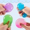 4Pcs Colorful Sequins Simulation Steamed Stuffed Bun Squishes Toy Stress Relief Fidget Sensory Toys Soft TPR Squeezing Dough Bun Halloween Trick Toy