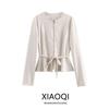 Fashion Style 2024 Autumn New Women's Short Skirt Hem Suede Texture Effect Jacket Outwear 4968201