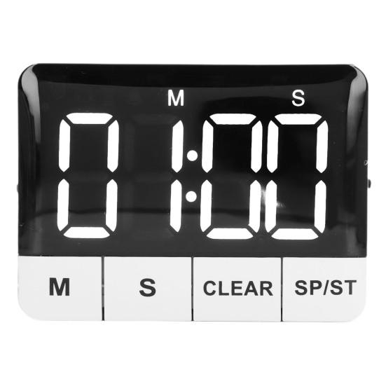 Kitchen Timer 120dB Loud Alarm Large LED Display Energy-saving Magnetic Countdown Multi-purpose Portable Timer