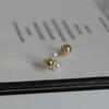 youngglow 14k three pearl flower piercing