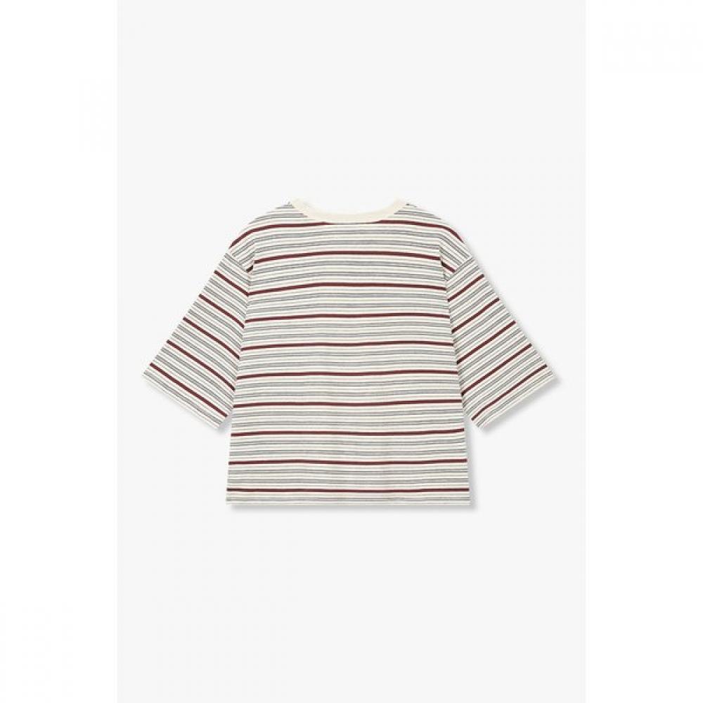 STudio Tomboy MulTi STripe Crop T shirT 9176222991ar