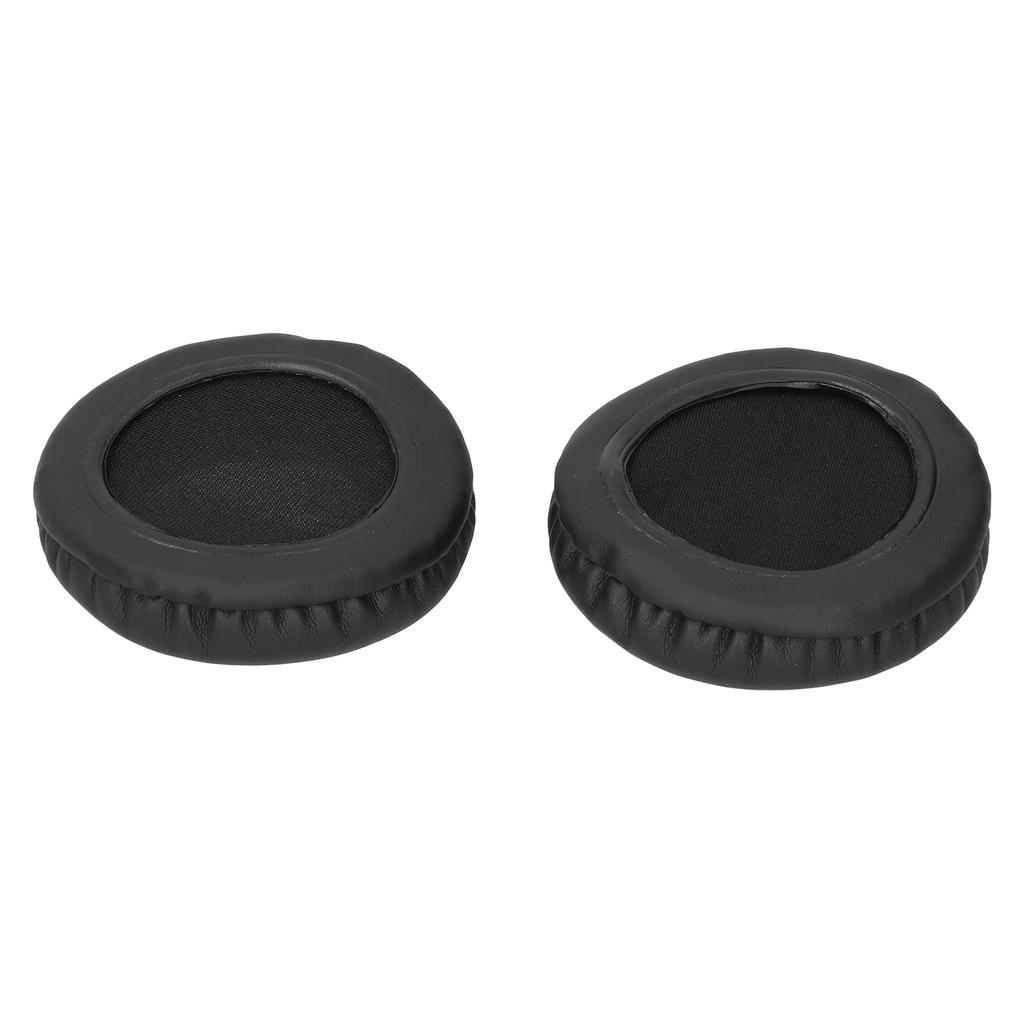 FYZ‑203 70MM Universal Ear Cushions Replacement Headset Ear Pads Cover L R LetteringBlack
