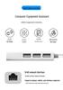 Сетевая карта RJ45 + USB 2.0 концентратор с поддержкой Gigabit